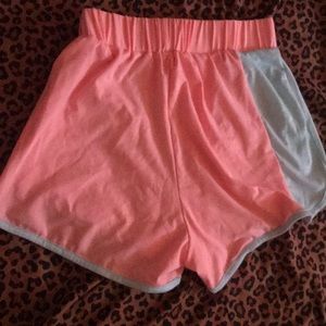 Pink and blue shorts